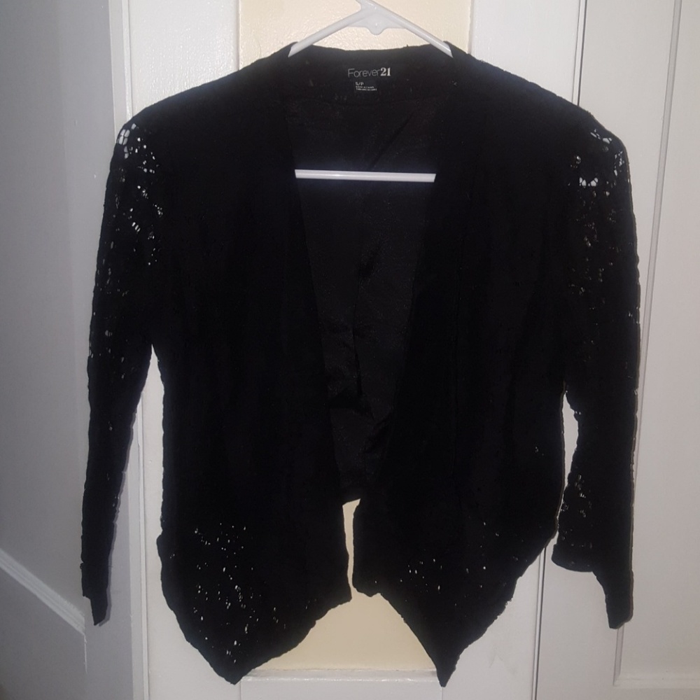 Drape front Lace Jacket